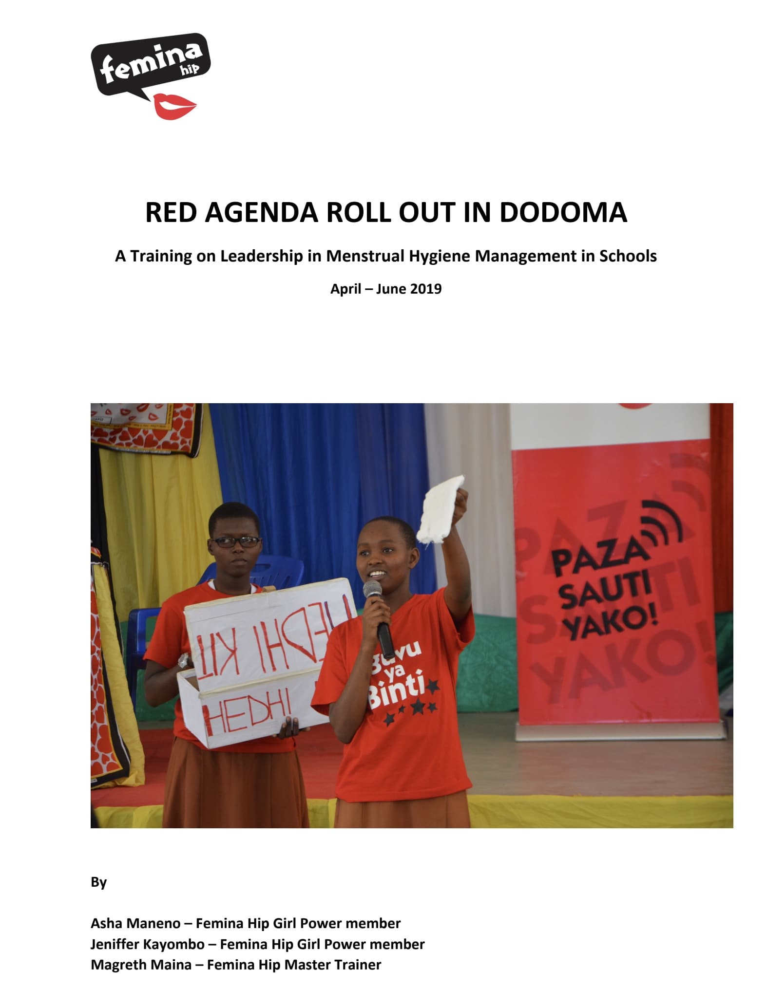Red Agenda Roll Out Dodoma
